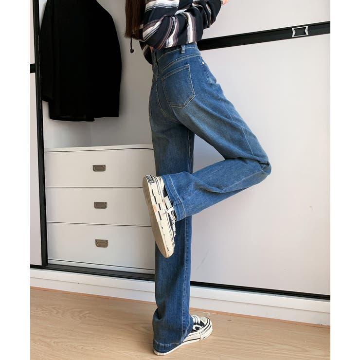 【Aimoha】ダブルボタンハイウエストジーンズ | aimoha  | 詳細画像42 