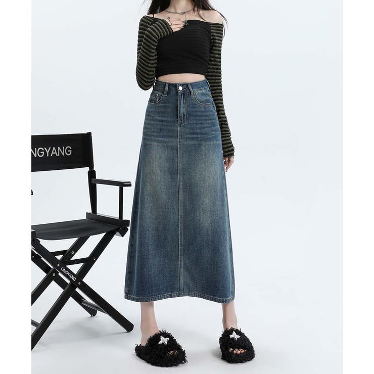 【BANICO】バックスリットデニムスカート | aimoha  | 詳細画像10 