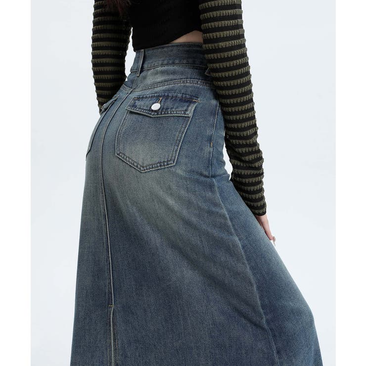 【BANICO】バックスリットデニムスカート | aimoha  | 詳細画像13 