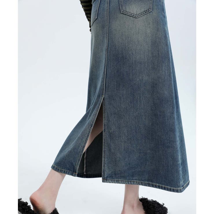 【BANICO】バックスリットデニムスカート | aimoha  | 詳細画像14 