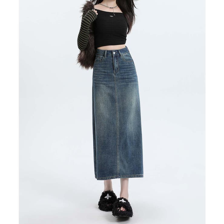 【BANICO】バックスリットデニムスカート | aimoha  | 詳細画像18 