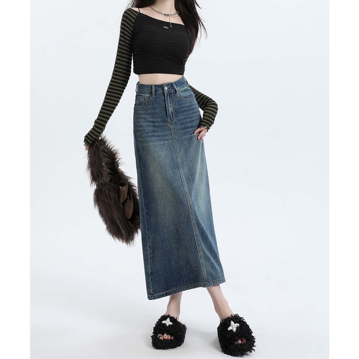 【BANICO】バックスリットデニムスカート | aimoha  | 詳細画像19 