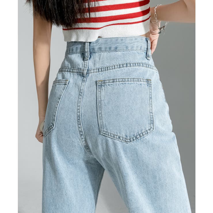 【Aimoha】クラシックなストレートジーンズ | aimoha  | 詳細画像12 