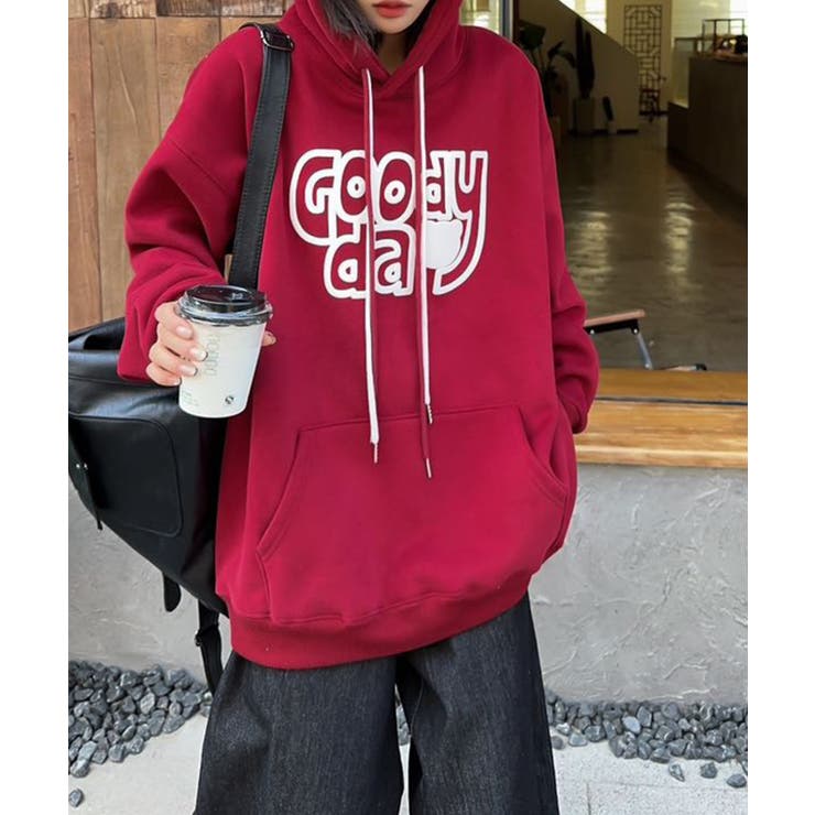 ビッグプリント裏起毛プルオーバーパーカー【AW】 | aimoha  | 詳細画像10 