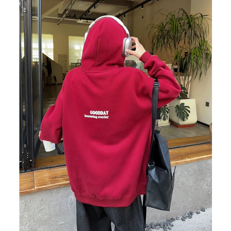 ビッグプリント裏起毛プルオーバーパーカー【AW】 | aimoha  | 詳細画像13 