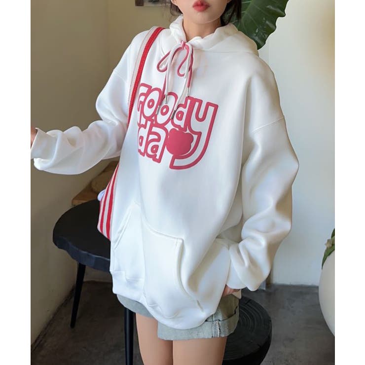 ビッグプリント裏起毛プルオーバーパーカー【AW】 | aimoha  | 詳細画像14 