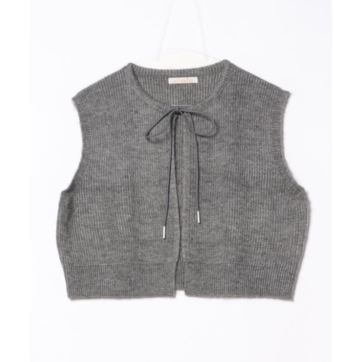 【Banico】前フロントリボンウールベスト | aimoha  | 詳細画像6 