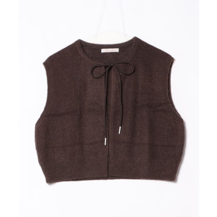 【Banico】前フロントリボンウールベスト | aimoha  | 詳細画像7 