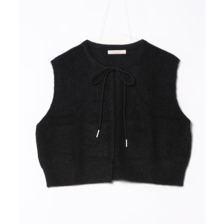 【Banico】前フロントリボンウールベスト | aimoha  | 詳細画像5 
