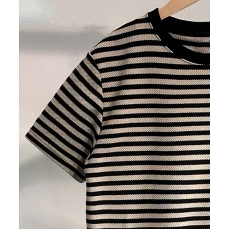 【aimoha MEN】ボーダークルーネックTシャツ | aimoha men | 詳細画像6 
