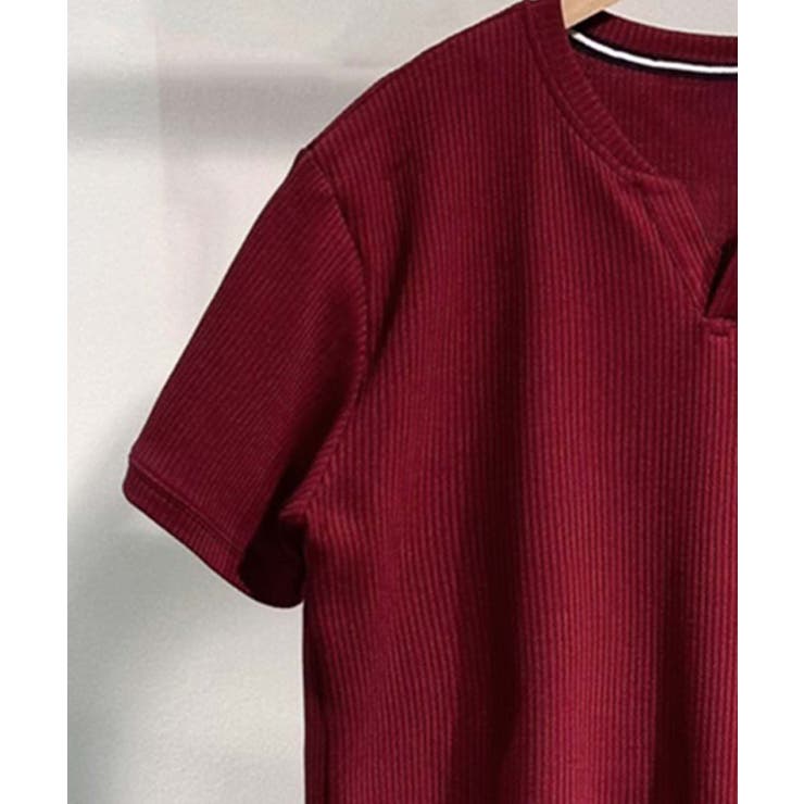 【aimoha MEN】スリットネックTシャツ | aimoha men | 詳細画像9 
