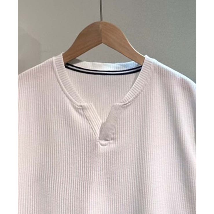 【aimoha MEN】スリットネックTシャツ | aimoha men | 詳細画像4 