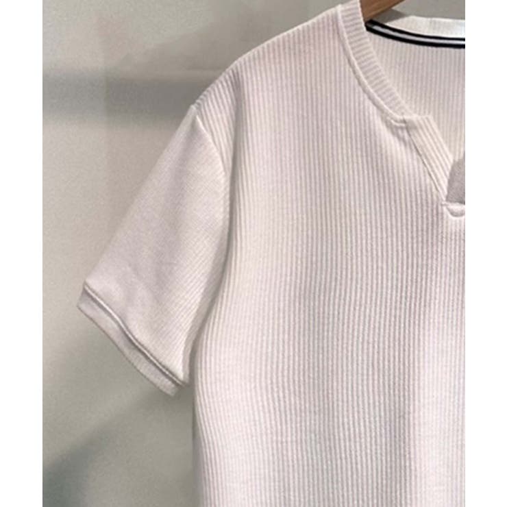 【aimoha MEN】スリットネックTシャツ | aimoha men | 詳細画像6 