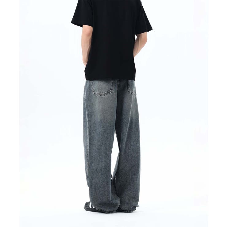 【aimoha neo】Grunge Style Wide Jeans | aimoha men | 詳細画像6 