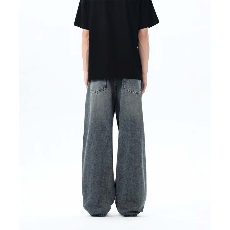 【aimoha neo】Grunge Style Wide Jeans | aimoha men | 詳細画像7 