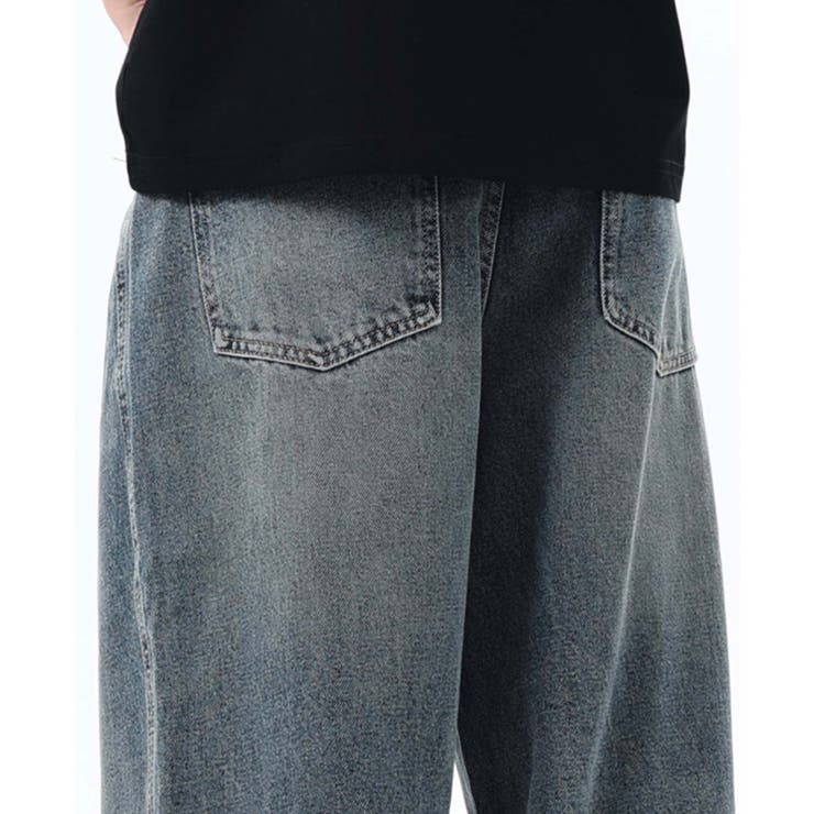 【aimoha neo】Grunge Style Wide Jeans | aimoha men | 詳細画像8 