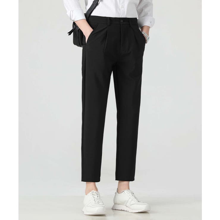 ブラック | aimoha MEN スマートスリムパンツ | aimoha men