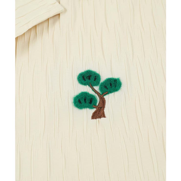 【aimoha neo】ワンポイント刺繍オープンカラーシャツ | aimoha men | 詳細画像14 