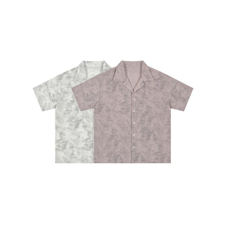 【aimoha neo】Pastel Grayish Camo Shirt | aimoha men | 詳細画像1 