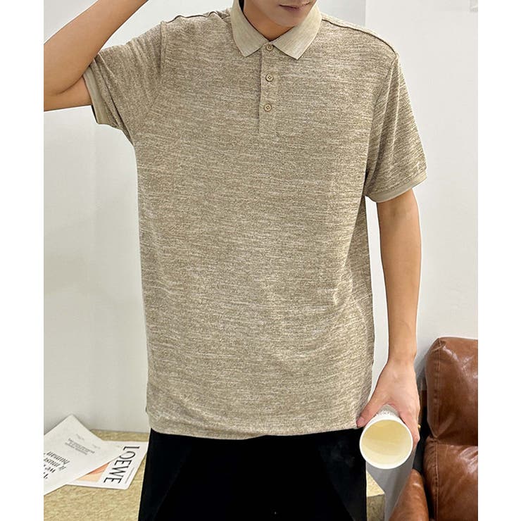 ベージュ | aimoha men ソフトタッチデイリーポロシャツ | aimoha men