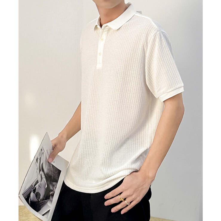 aimoha men リラックスフィットポロトップス | aimoha men | 詳細画像14 