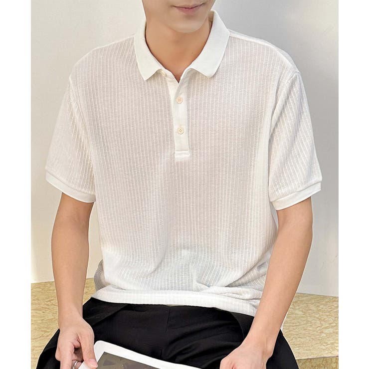 aimoha men リラックスフィットポロトップス | aimoha men | 詳細画像15 