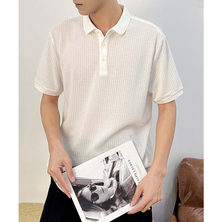 aimoha men リラックスフィットポロトップス | aimoha men | 詳細画像18 