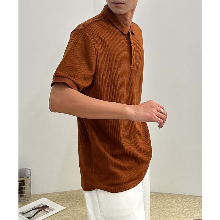 aimoha men リラックスフィットポロトップス | aimoha men | 詳細画像2 