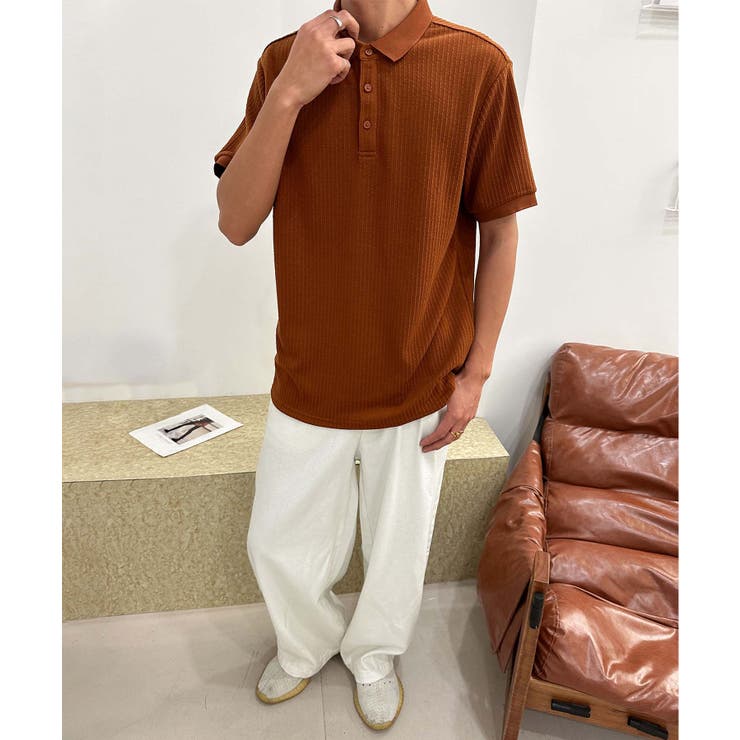 aimoha men リラックスフィットポロトップス | aimoha men | 詳細画像4 