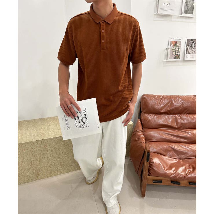 aimoha men リラックスフィットポロトップス | aimoha men | 詳細画像5 