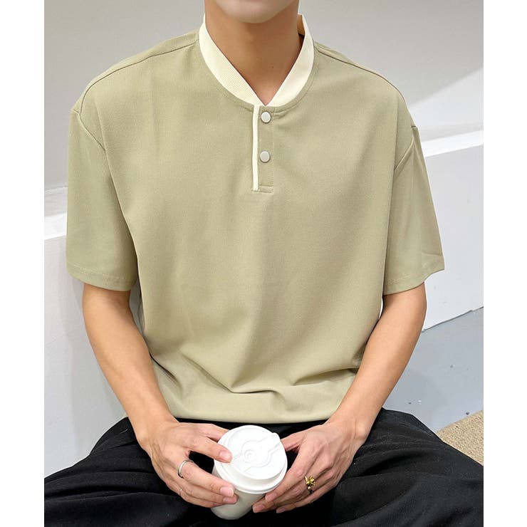 aimoha men ナチュラルトーンポロトップス | aimoha men | 詳細画像2 