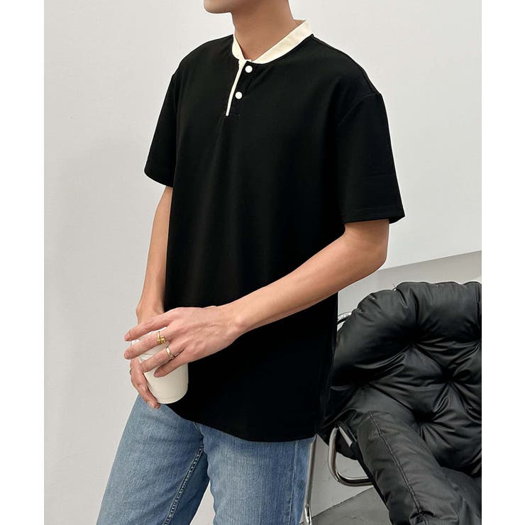 aimoha men ナチュラルトーンポロトップス | aimoha men | 詳細画像9 