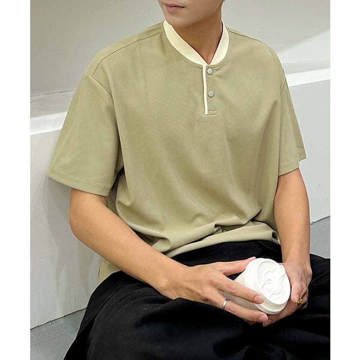 aimoha men ナチュラルトーンポロトップス | aimoha men | 詳細画像3 