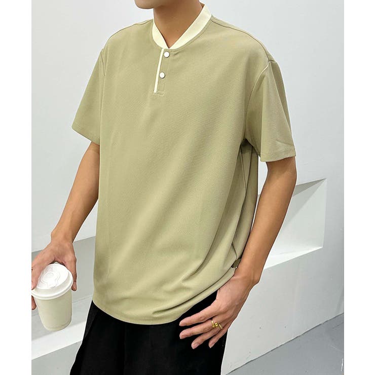 aimoha men ナチュラルトーンポロトップス | aimoha men | 詳細画像4 