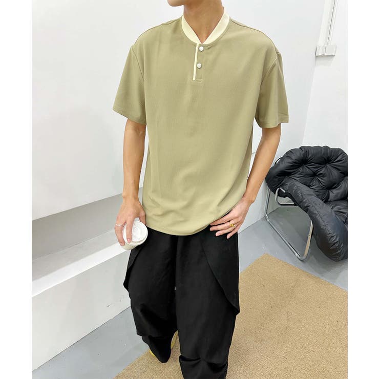 aimoha men ナチュラルトーンポロトップス | aimoha men | 詳細画像6 