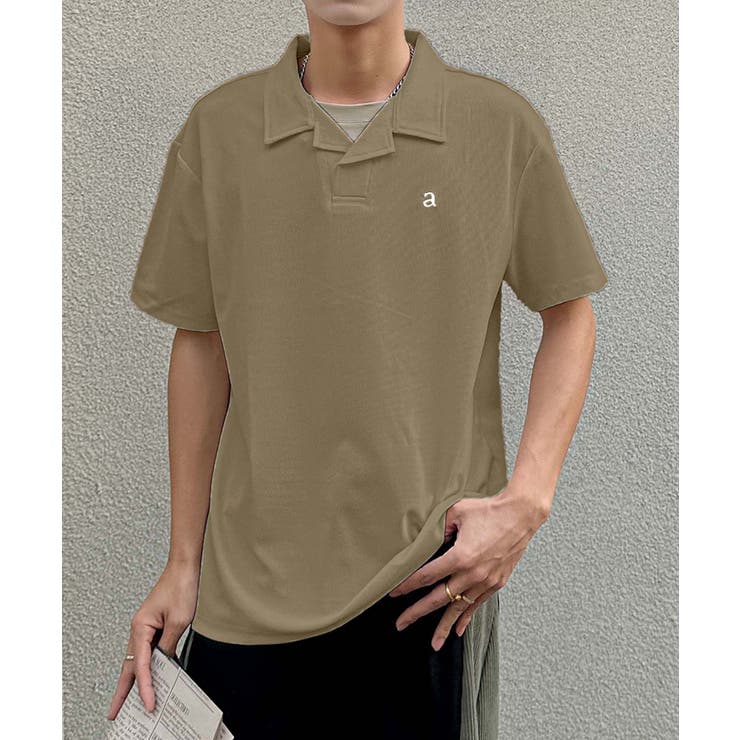 モカ | aimoha men ソフトタッチカラーポロT | aimoha men