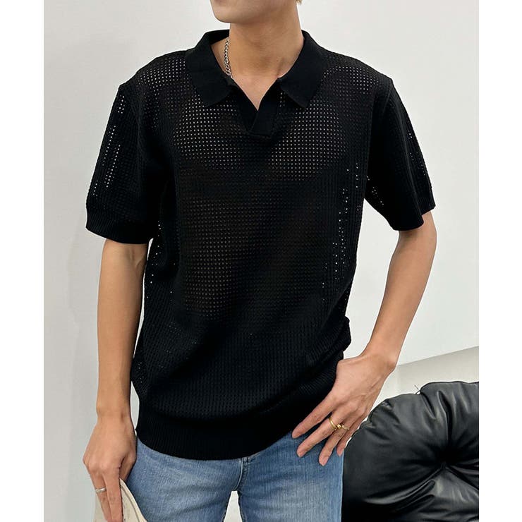 aimoha men シアーライトポロトップス | aimoha men | 詳細画像8 