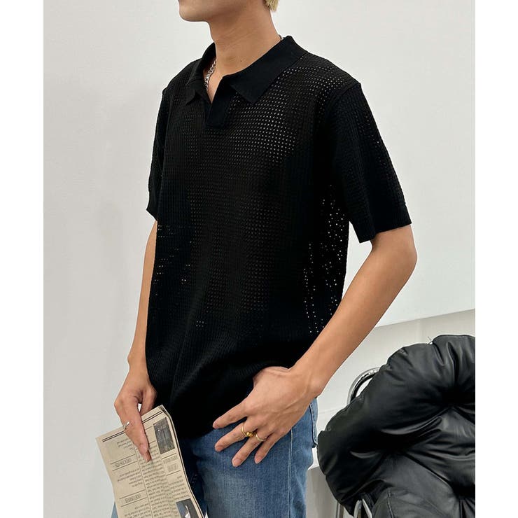 aimoha men シアーライトポロトップス | aimoha men | 詳細画像11 