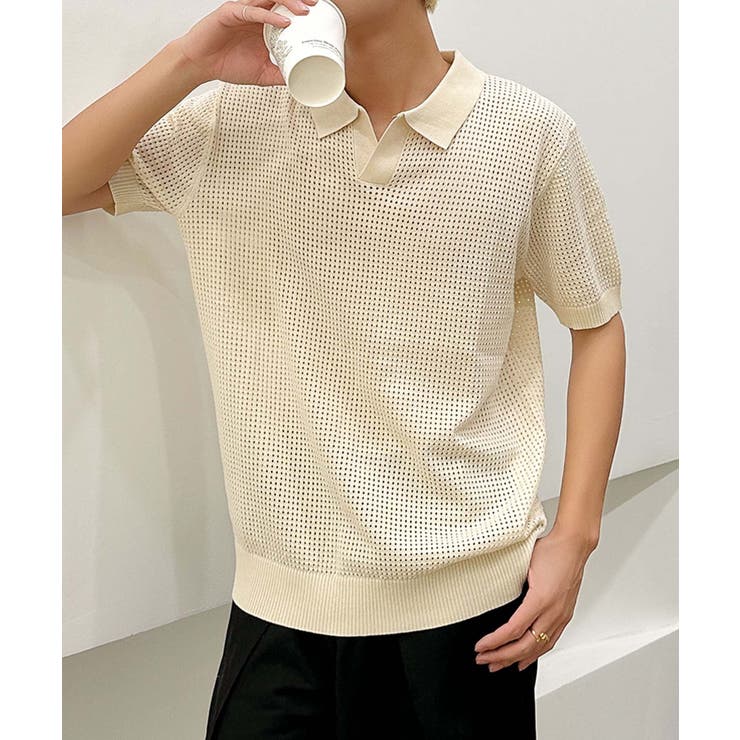 aimoha men シアーライトポロトップス | aimoha men | 詳細画像5 