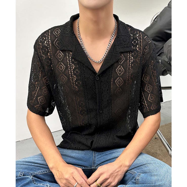 【aimoha neo】Ethereal Knit Shirt | aimoha men | 詳細画像1 