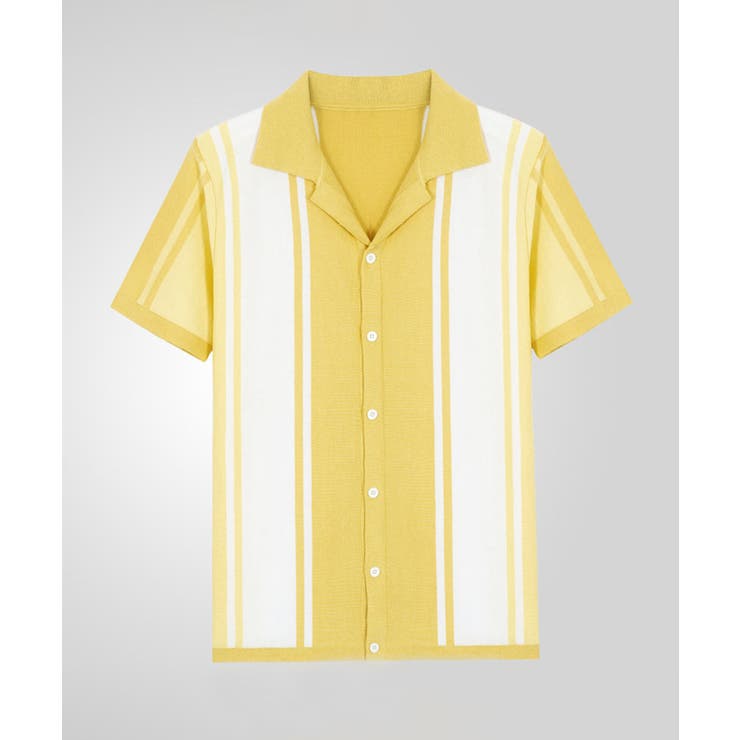イエロー | 【aimoha neo】Urban Retro Cuba Shirt | aimoha men