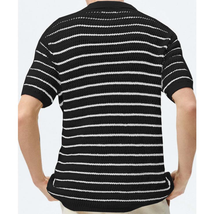 【aimoha neo】Retro Knit Polo Shirt | aimoha men | 詳細画像1 