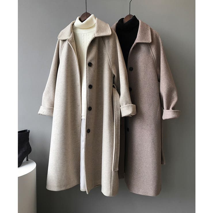 シンプルステンカラーコート レディース ロングコート | aimoha  | 詳細画像6 