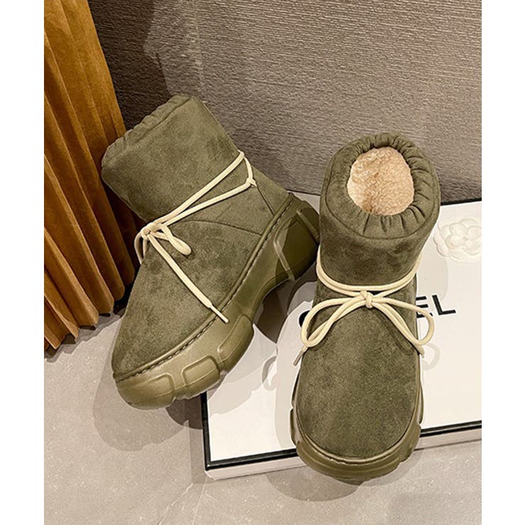 グリーン | 【shoes365】丸コロスノーブーツ【AW】 | aimoha 