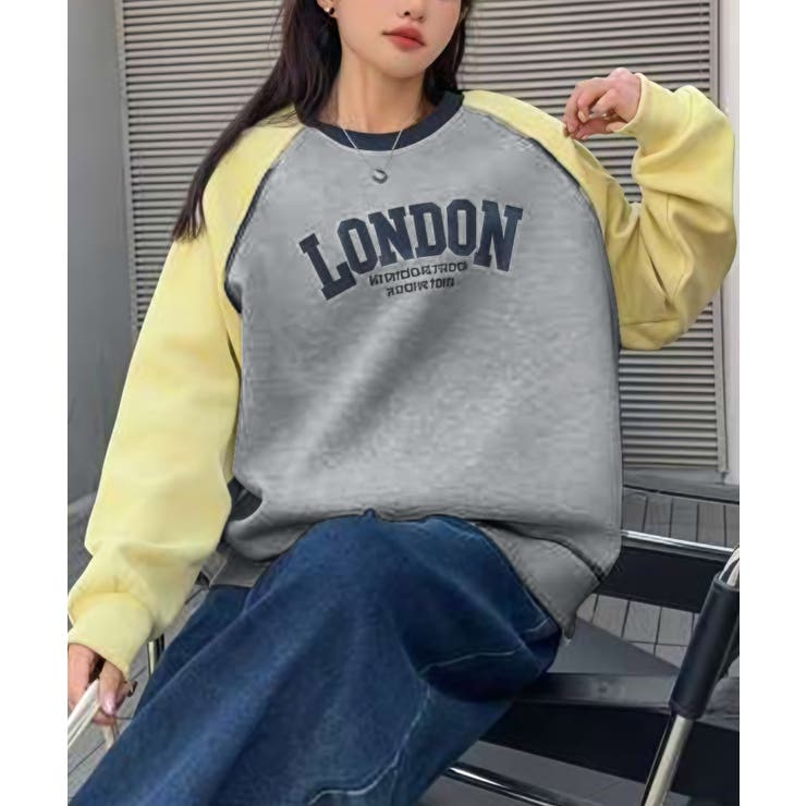 グレー | ロゴデザインスウェット | aimoha 