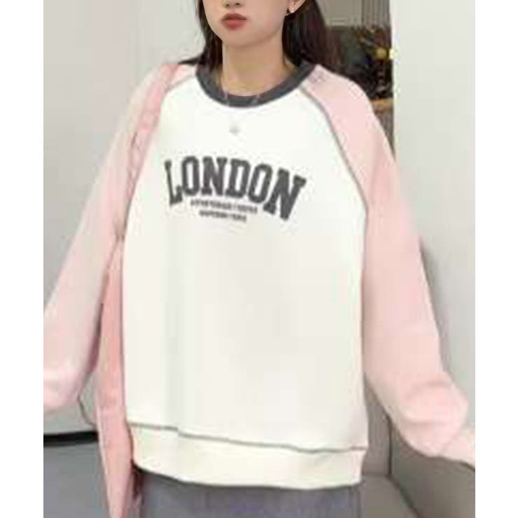 ピンク | ロゴデザインスウェット | aimoha 