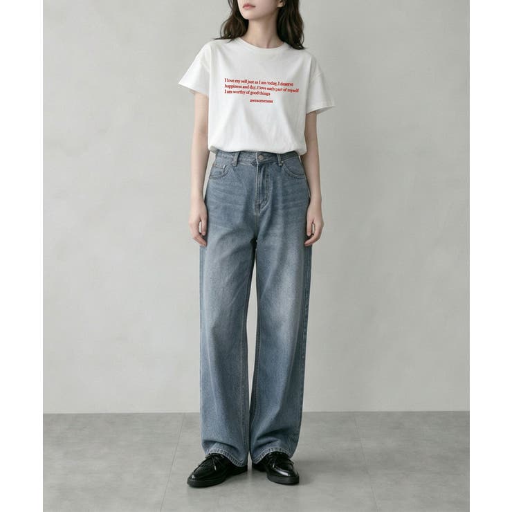 ミニメッセージロゴTシャツ | aimoha  | 詳細画像16 