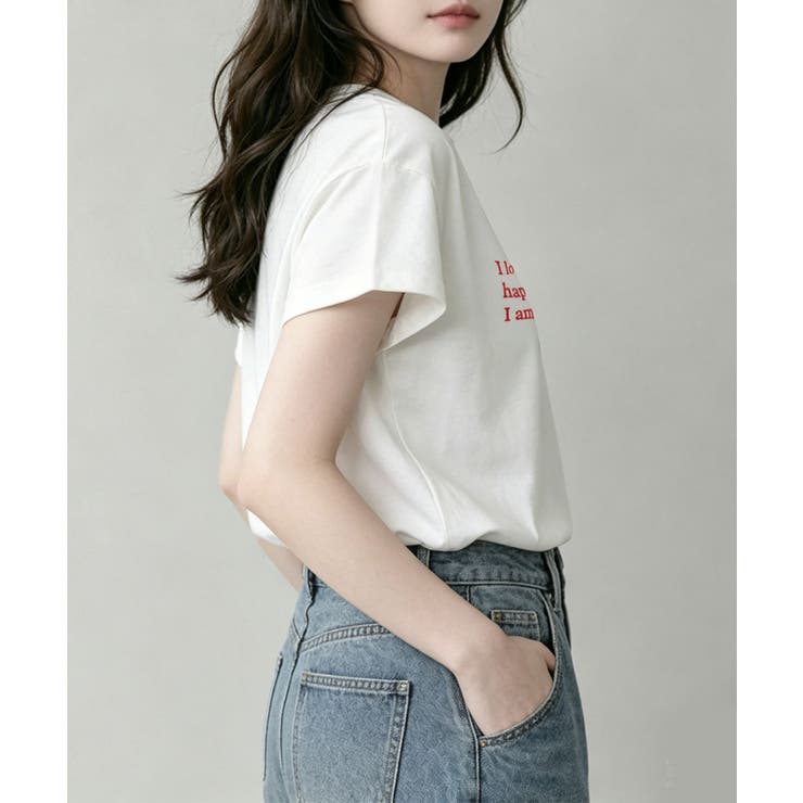 ミニメッセージロゴTシャツ | aimoha  | 詳細画像15 