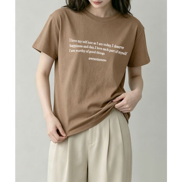 ミニメッセージロゴTシャツ | aimoha  | 詳細画像20 