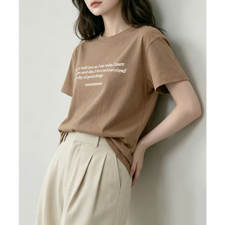 ミニメッセージロゴTシャツ | aimoha  | 詳細画像21 